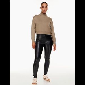 Aritzia Wilfred Free Vegan Leather Pants